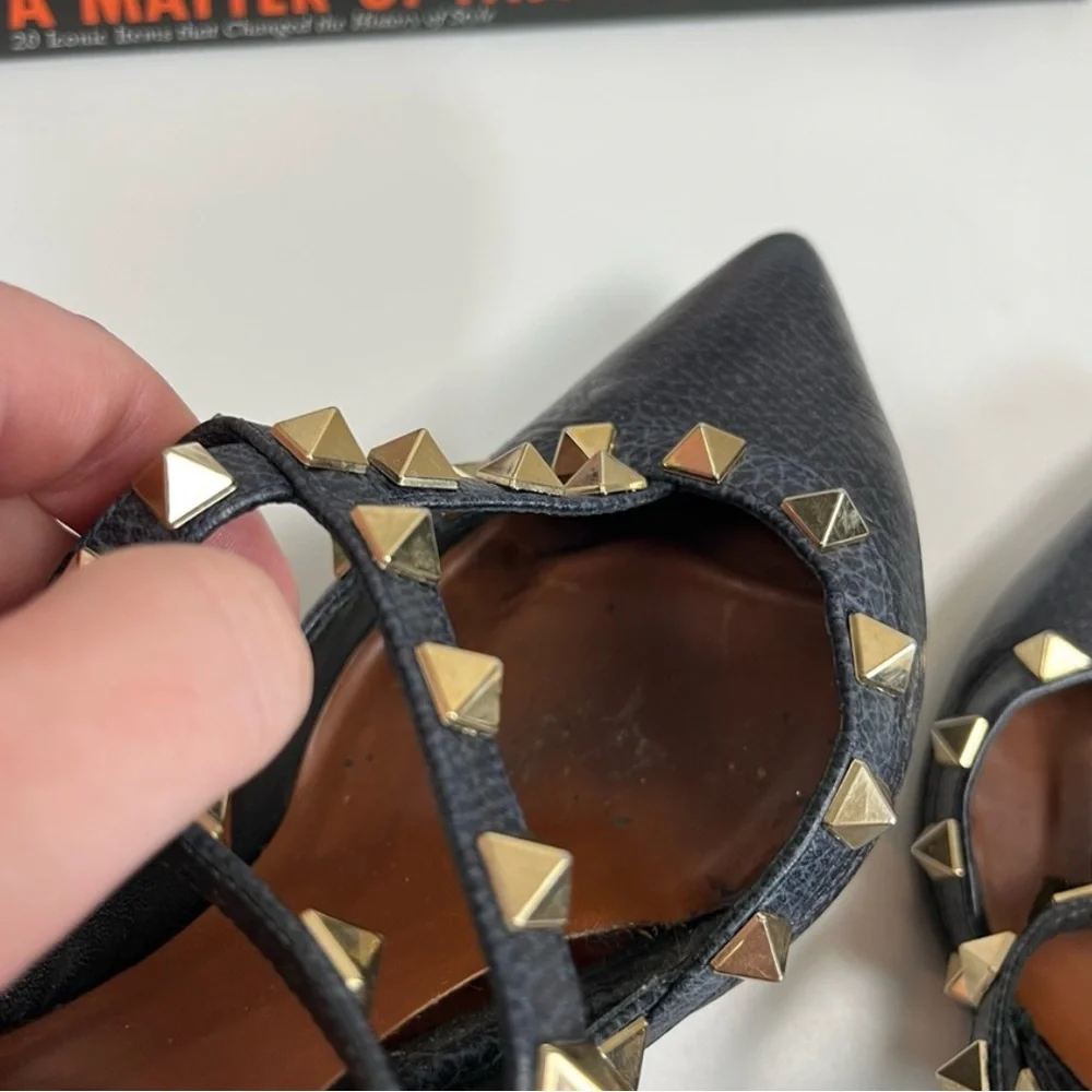 Valentino Garavani Rockstud Heels Ankle Strap Pumps
